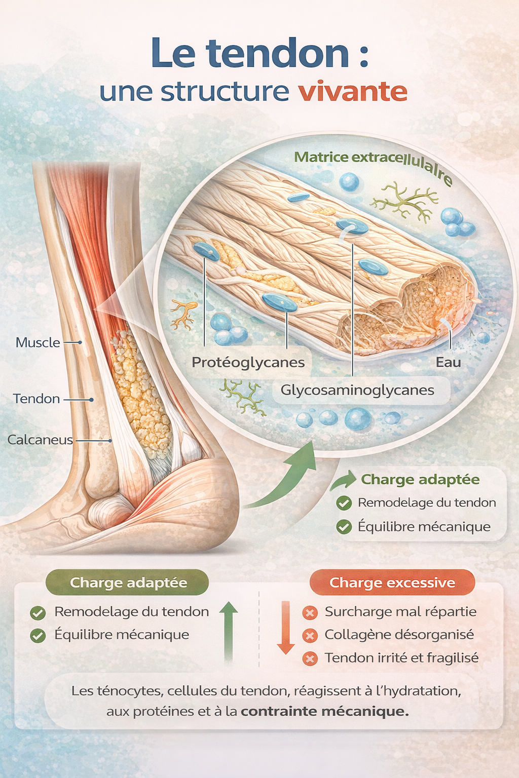 tendon structure vivante